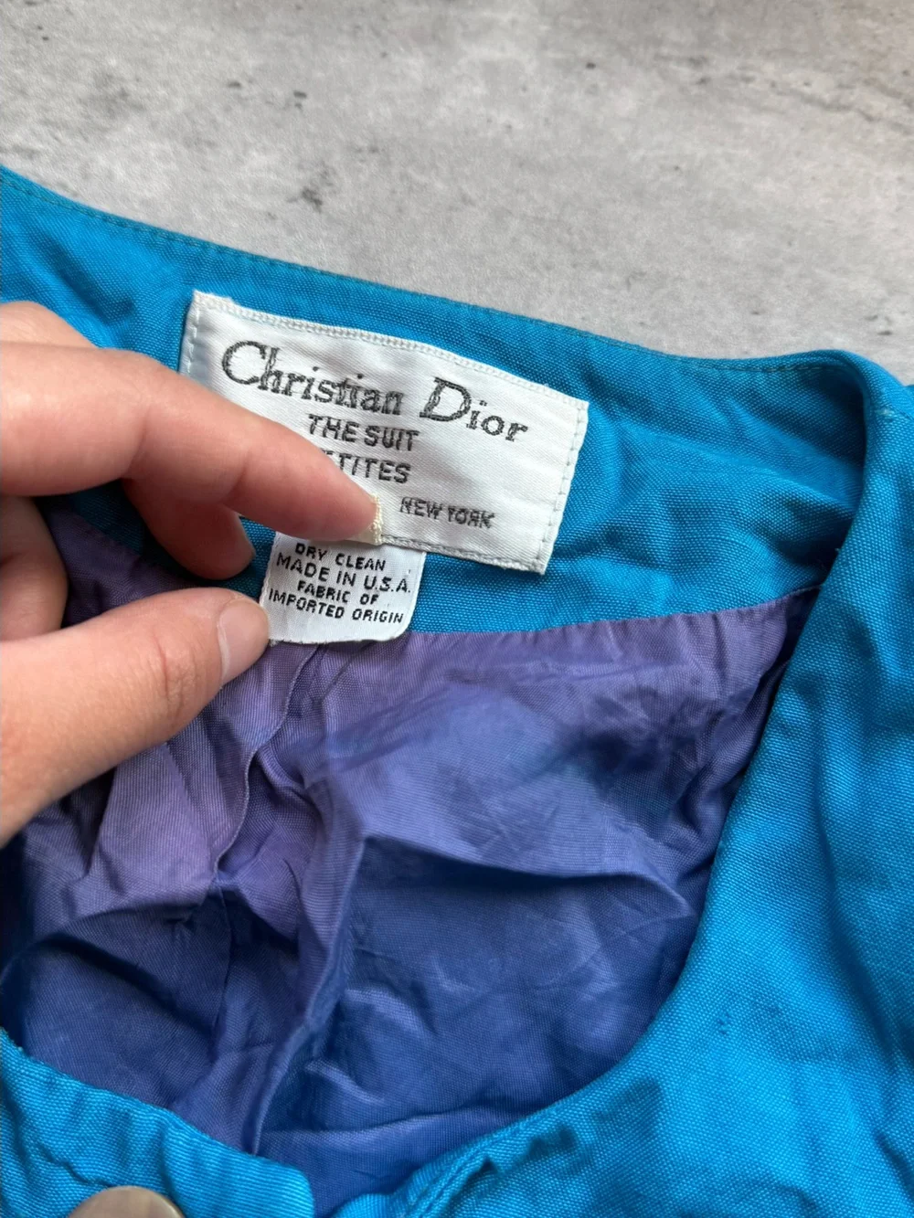 Dior Bright Blue women Button Blazer